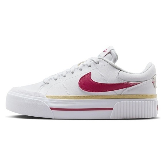 Nike Shoes - Nike Court Legacy Lift White Sweet Beet Womens Platform Shoes DM7590-112 Size 6